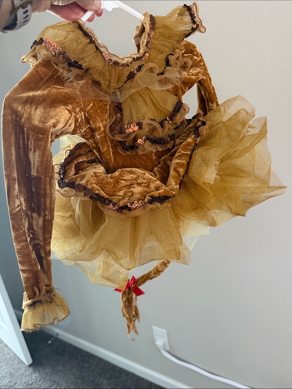 Gold Princess Tutu Costume for Kids - Sparkle Velvet & Tulle